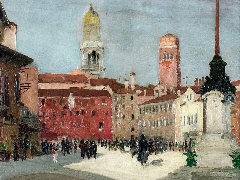 1881-Gino Albieri - Paesaggio urbano